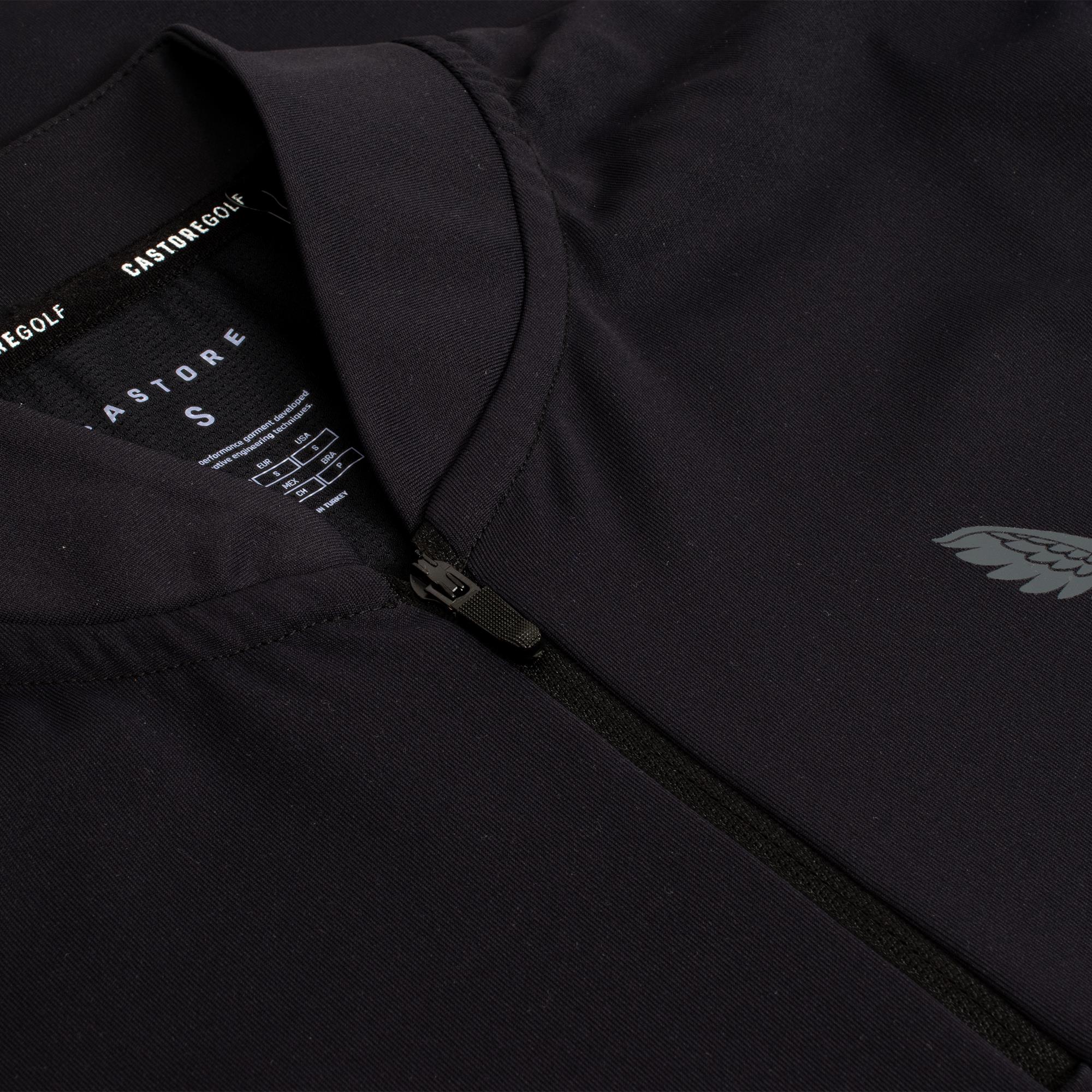 Castore Soft Shell Tech 1/2 Zip Mens Golf Mid Layer Black
